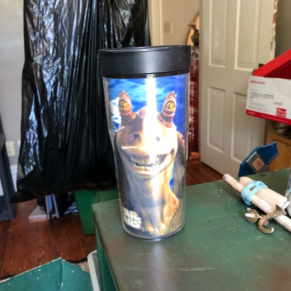 🔴COPY - STAR WARS COLLECTIBLE JAR JAR TRAVEL MUG NWT - Picture 2 of 8